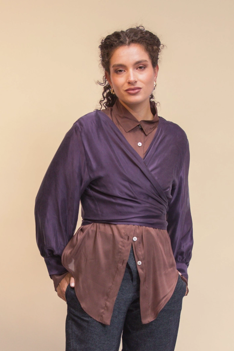 BLUSON DEL VALLE CUPRO VIOLETA - 3