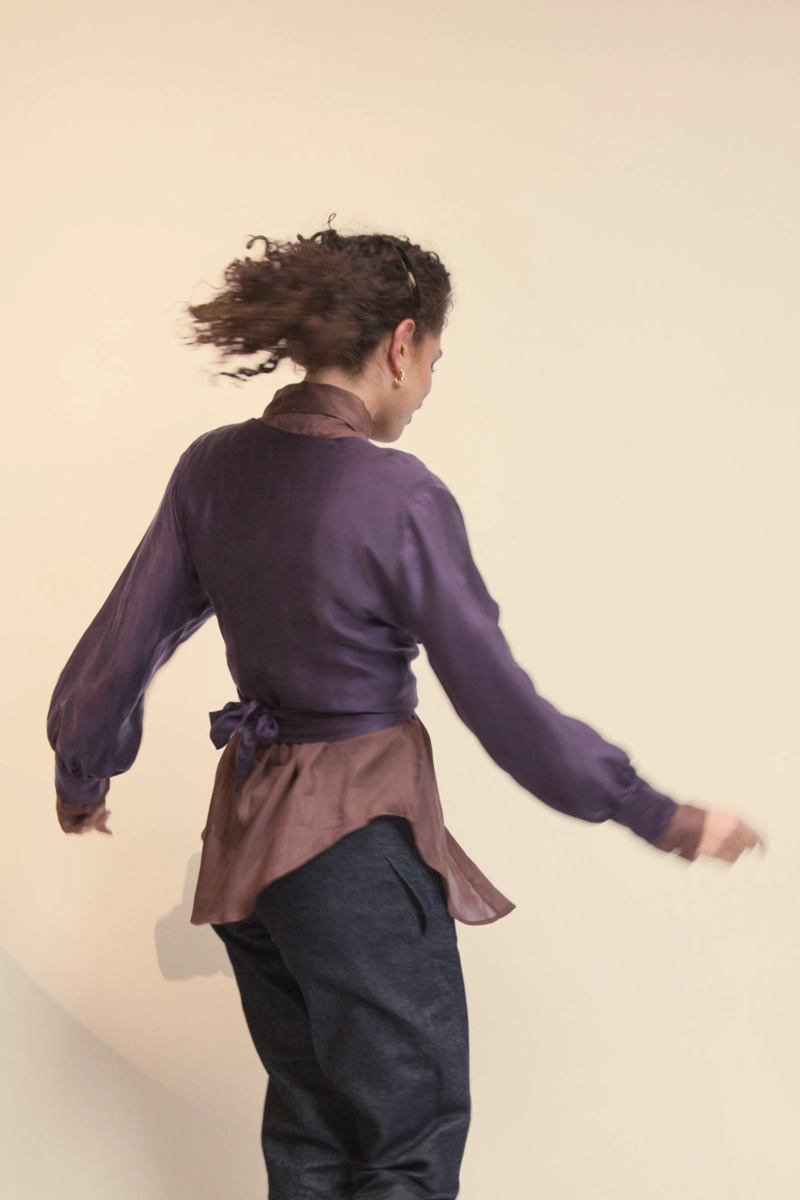 BLUSON DEL VALLE CUPRO VIOLETA - 4