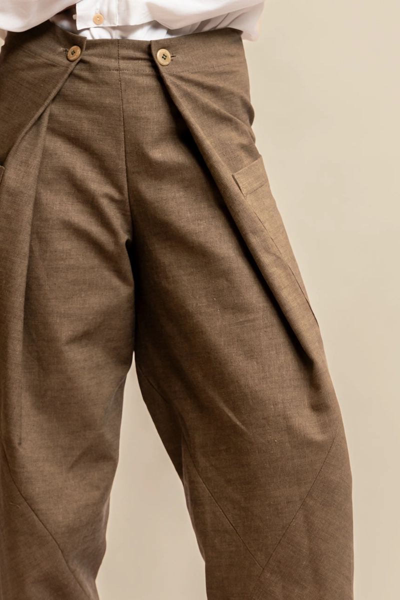 PANTALON DERIVA DENIM CAFE - 3