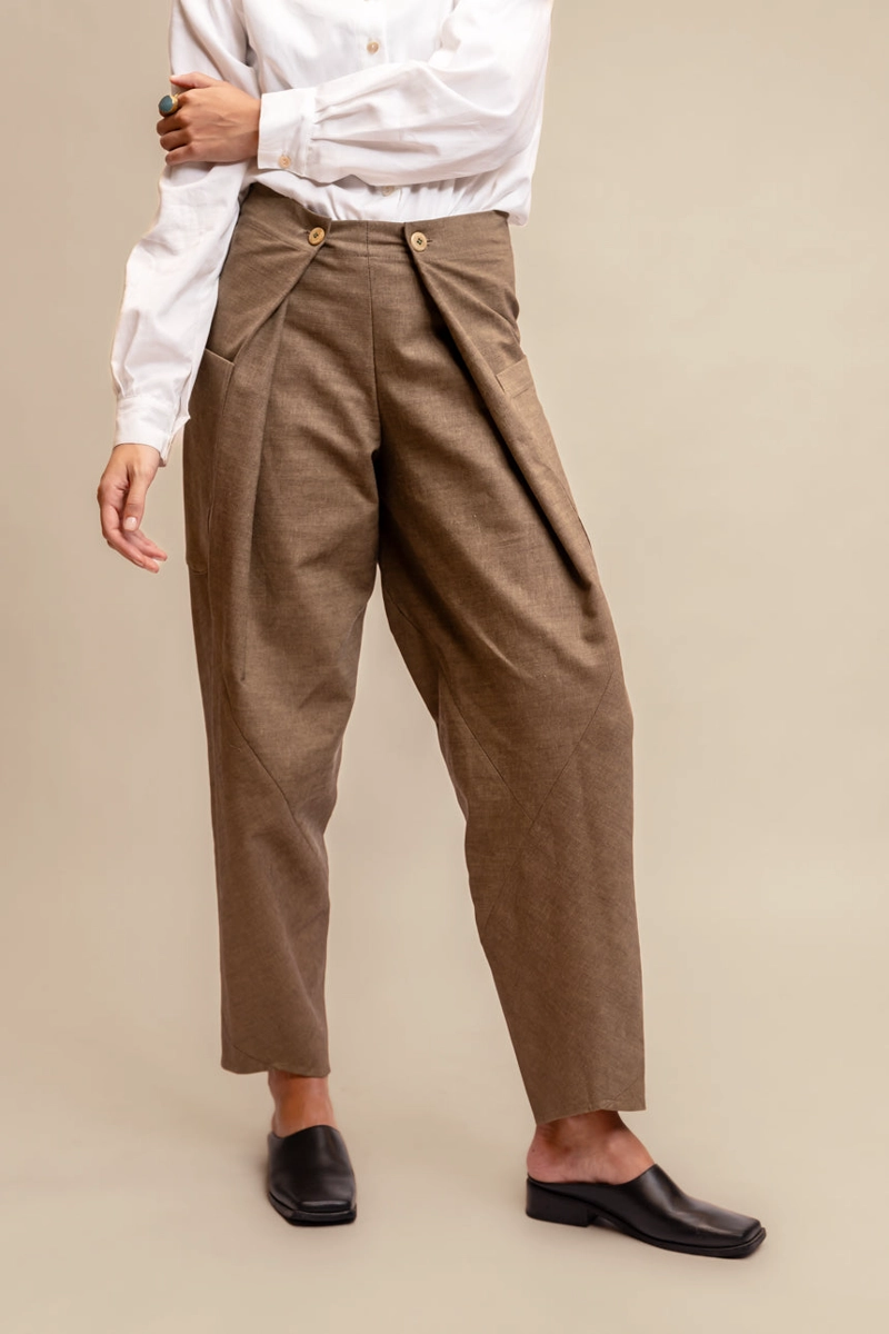 PANTALON DERIVA DENIM CAFE - 4