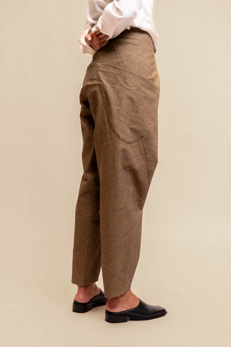 PANTALON DERIVA DENIM CAFE - 5