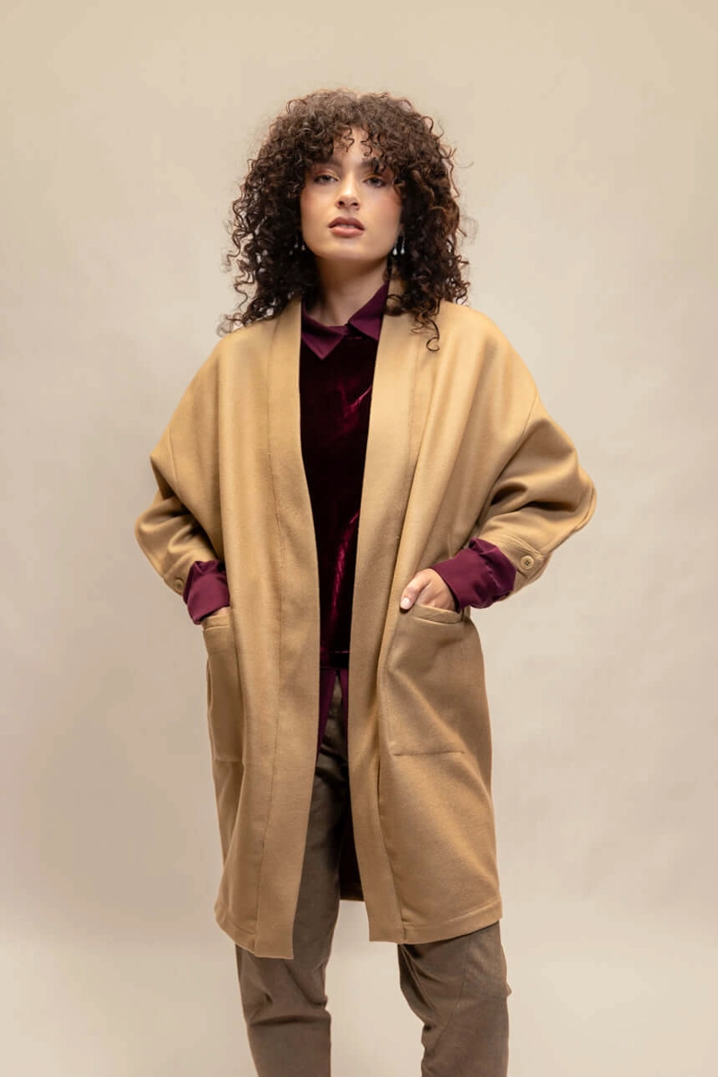 ABRIGO BARLOVENTO LANA CAMEL - 1