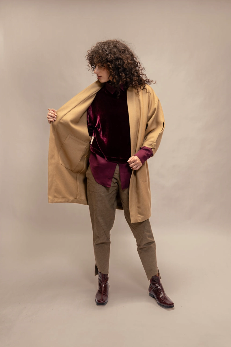 ABRIGO BARLOVENTO LANA CAMEL - 3