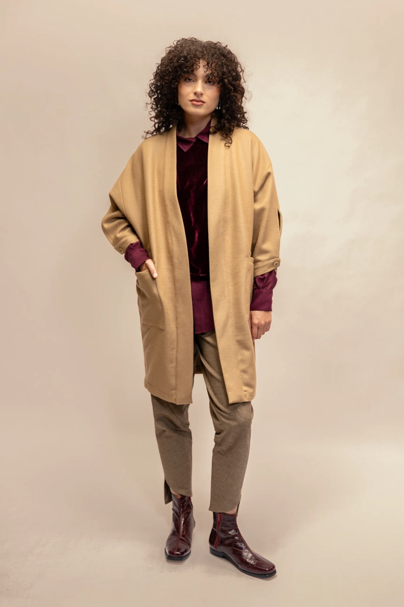 ABRIGO BARLOVENTO LANA CAMEL - 4