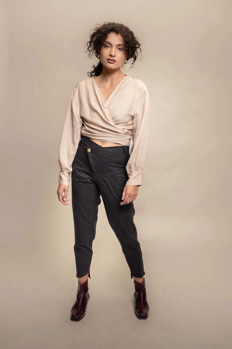 BLUSON DE VALLE TENCEL BEIGE - 2