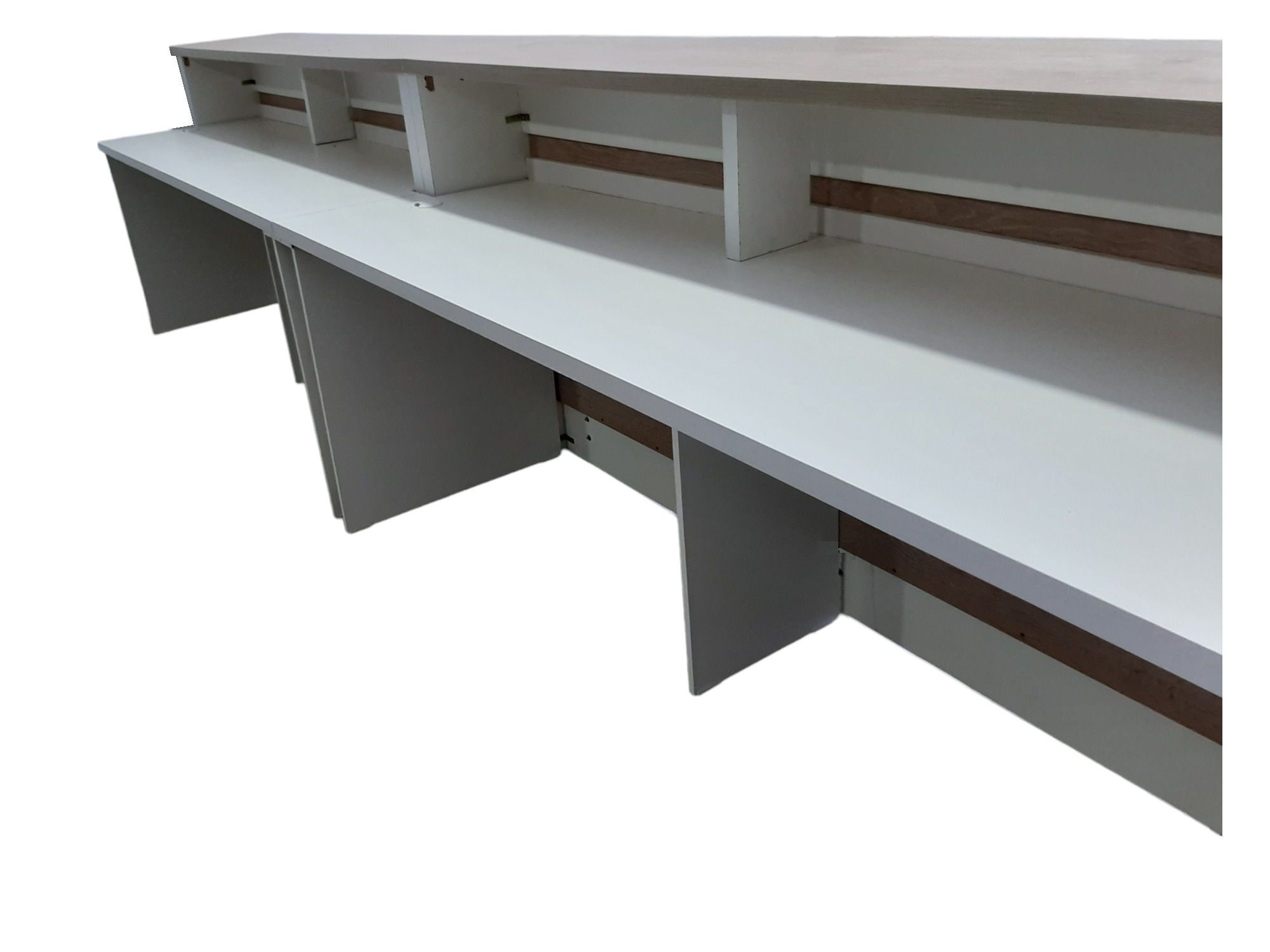 MESON DE ATENCION DE PUBLICO 2MTS DE LARGO Y ES MODULAR (SE PUEDE UNIR CON MAS MODULOS DE 2MTS) - 3
