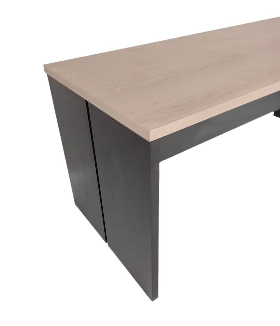 ESCRITORIO EN L , DAVINCI. CUBIERTA PRINCIPAL 180X70 Y LATERAL 90X45.- CAJONERA DE 4 CAJONES.- - 2