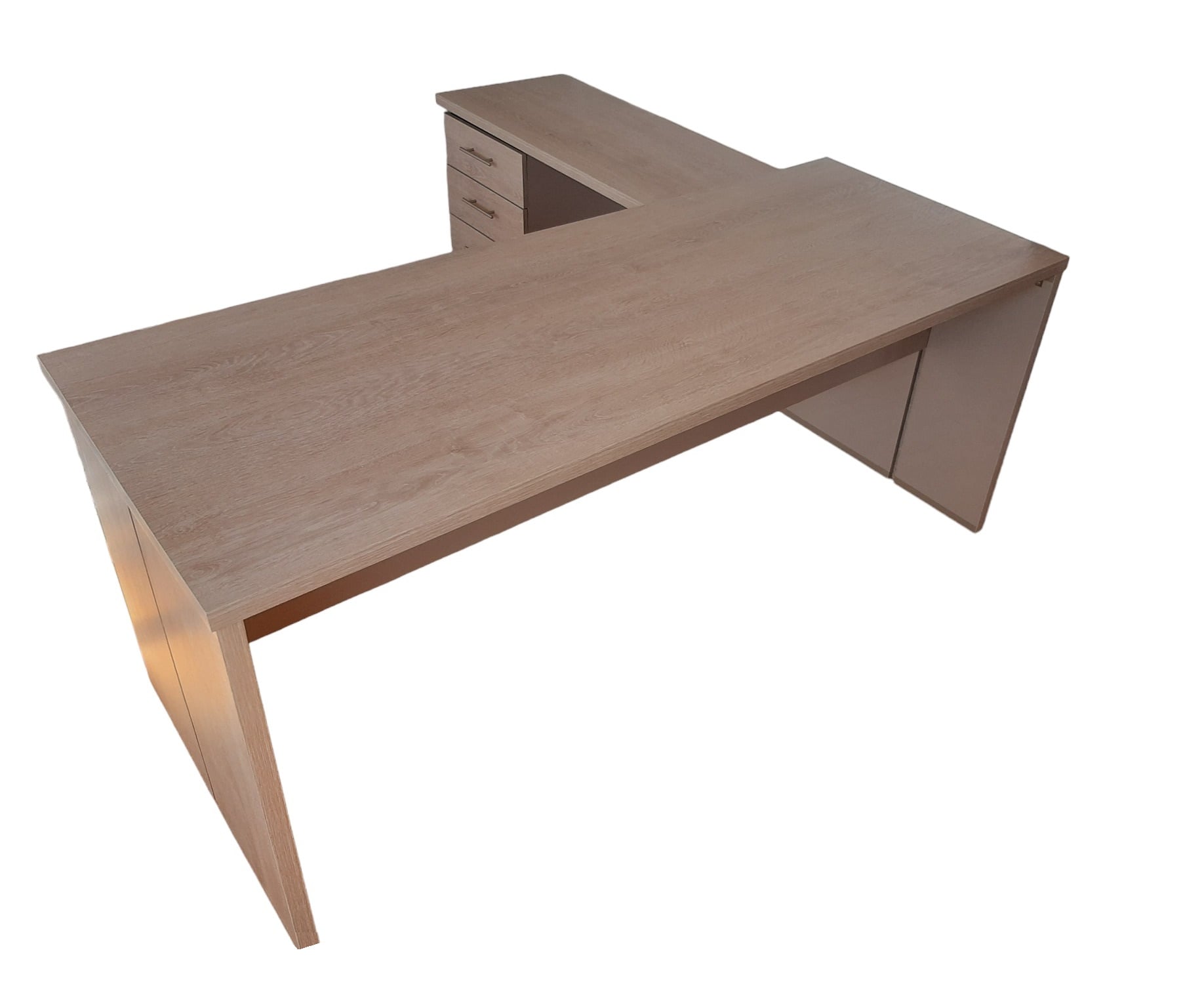 ESCRITORIO EN L , DAVINCI. CUBIERTA PRINCIPAL 180X70 Y LATERAL 90X45.- CAJONERA DE 4 CAJONES.- - 6