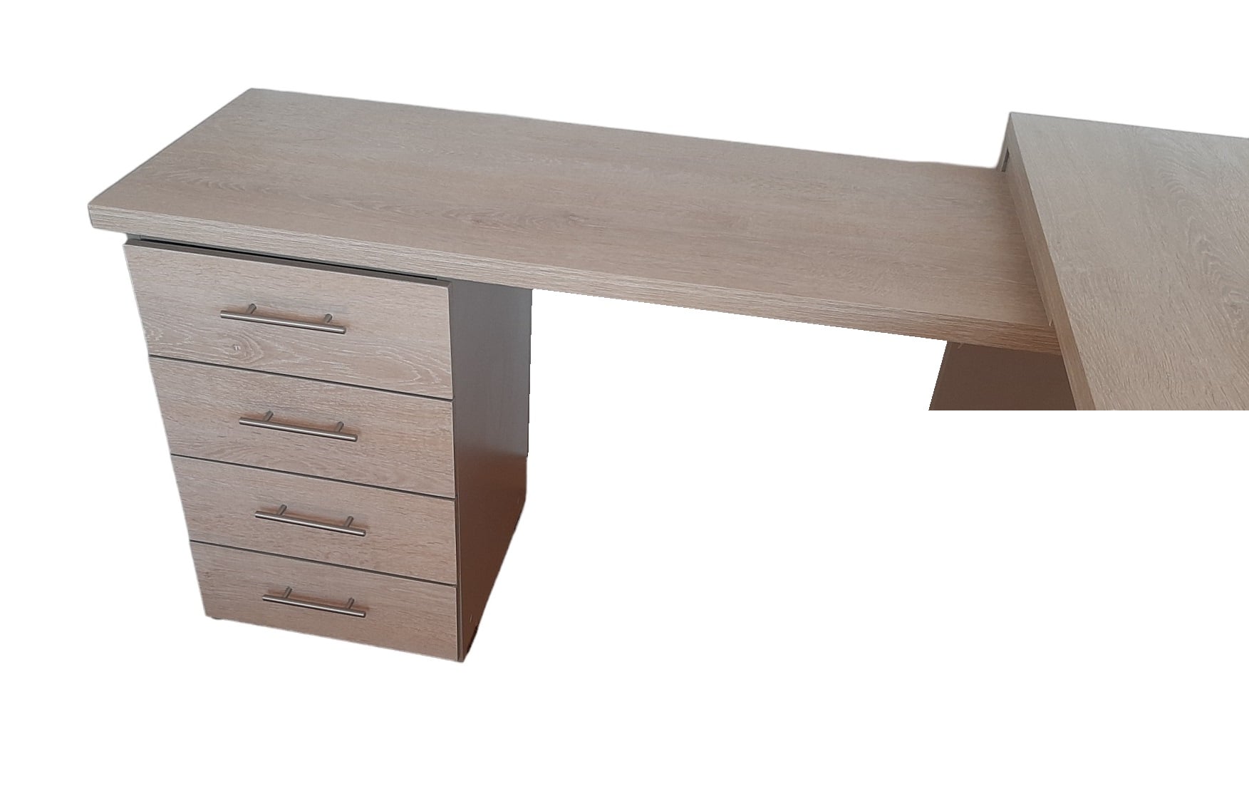 ESCRITORIO EN L , DAVINCI. CUBIERTA PRINCIPAL 180X70 Y LATERAL 90X45.- CAJONERA DE 4 CAJONES.- - 7