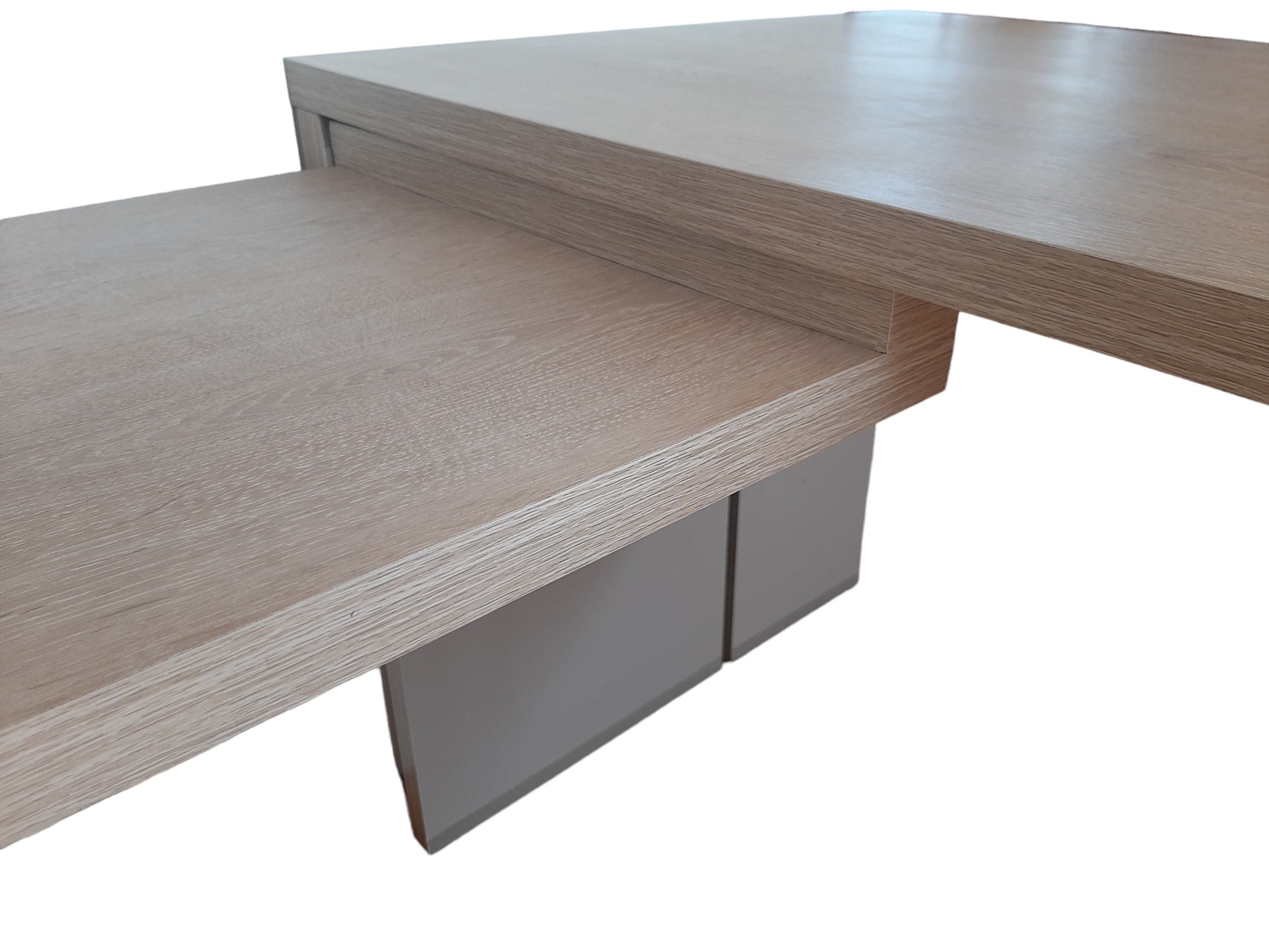ESCRITORIO EN L , DAVINCI. CUBIERTA PRINCIPAL 180X70 Y LATERAL 90X45.- CAJONERA DE 4 CAJONES.- - 8