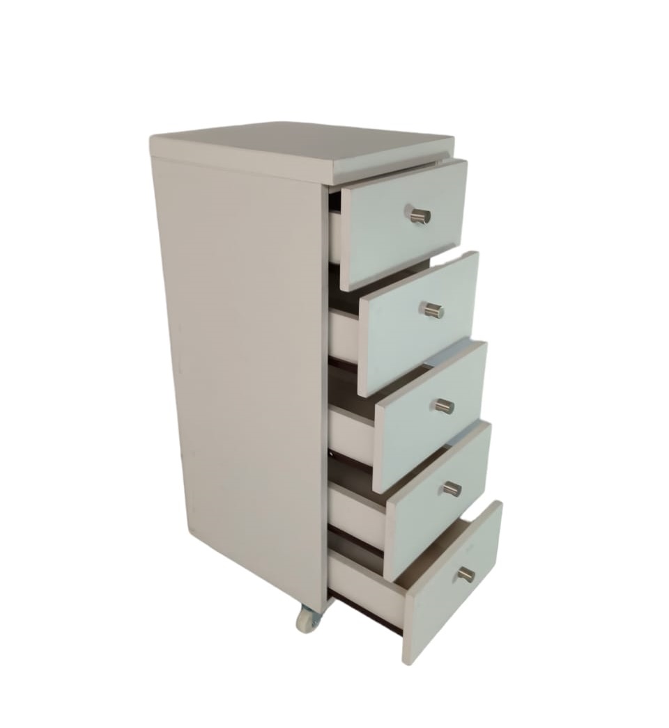 CAJONERA PARA CLINICA, 5 CAJONES Y RUEDAS - 1