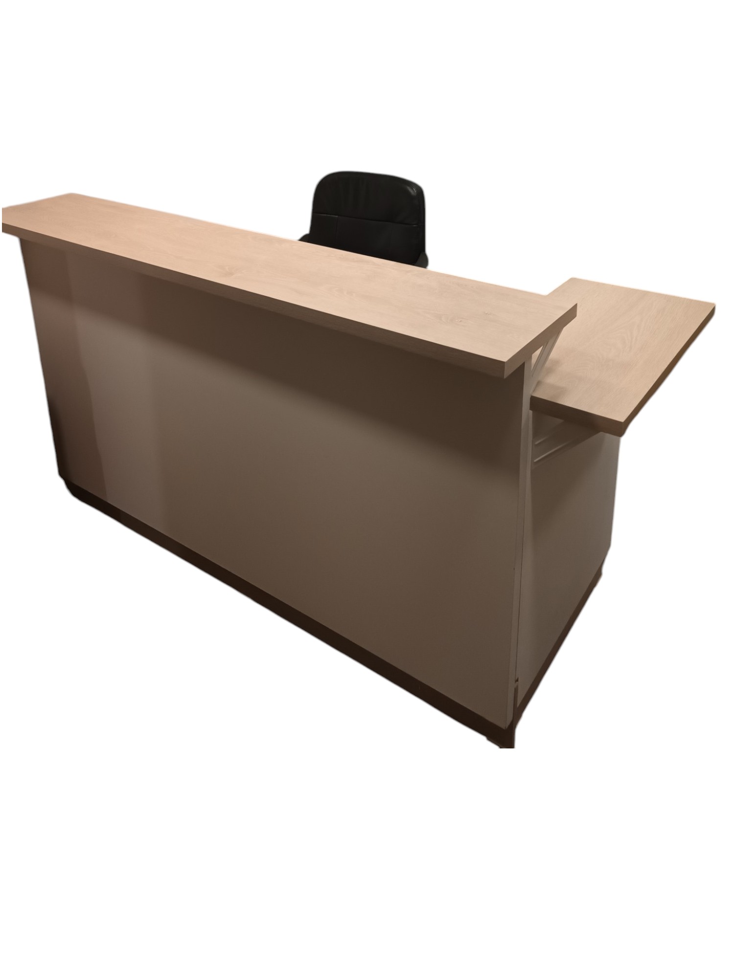 MESON DOBLE ALTURA. ROBLE PROVENZAL Y BLANCO 160X110X70. MODELO DOUBLE DECK. LADO DERECHO O IZQ. - 1