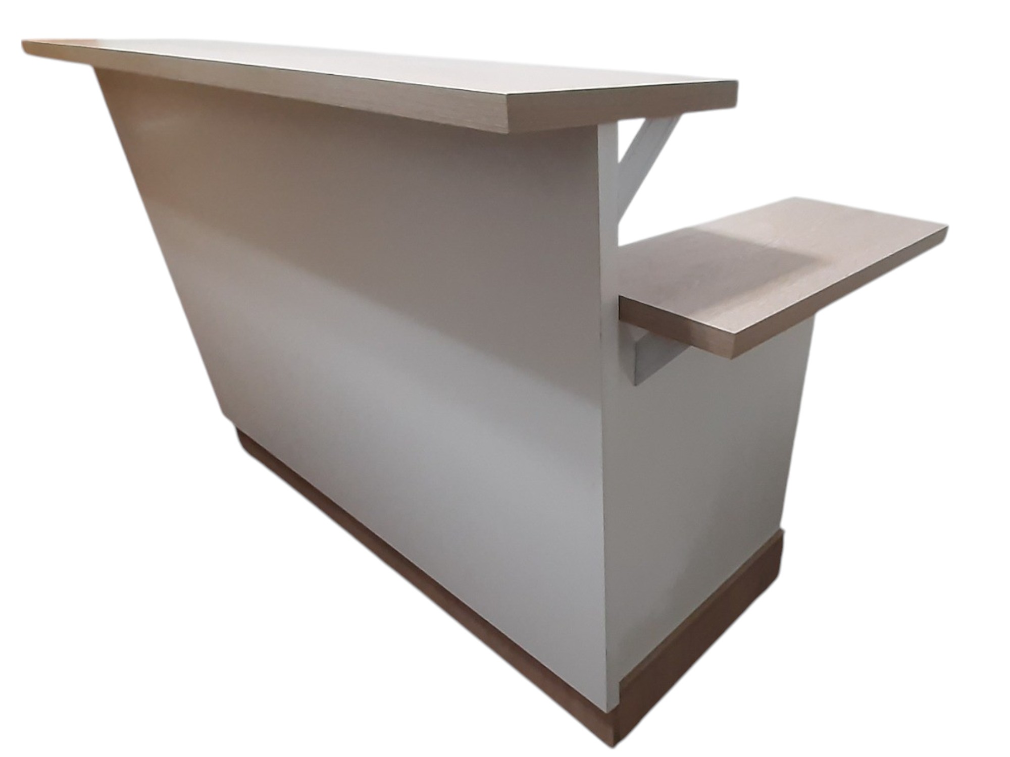 MESON DOBLE ALTURA. ROBLE PROVENZAL Y BLANCO 160X110X70. MODELO DOUBLE DECK. LADO DERECHO O IZQ. - 3
