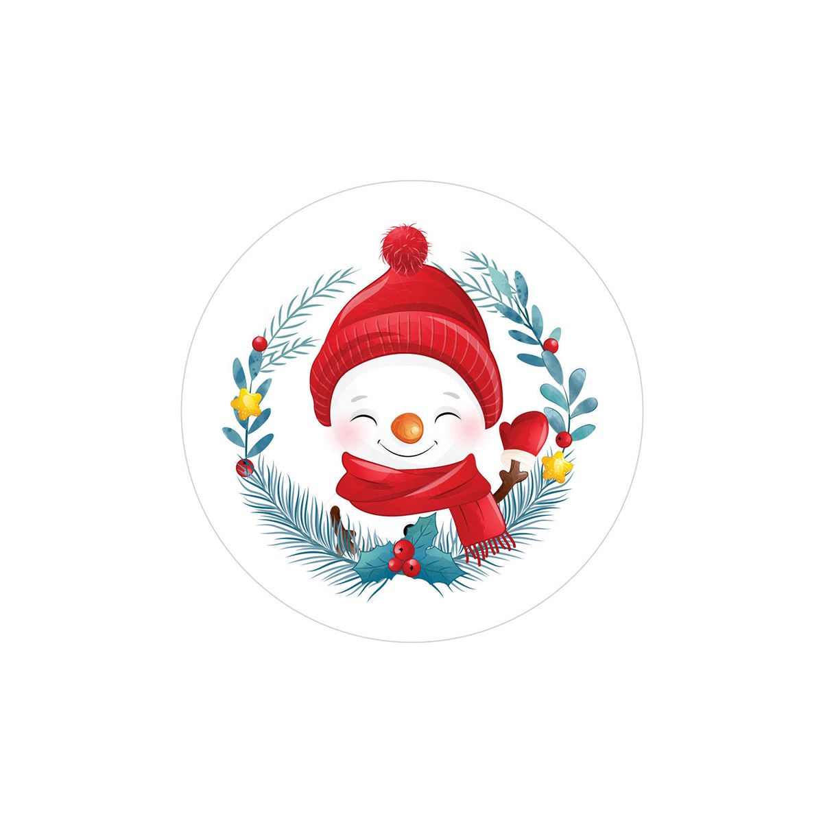 SET 6 INDIVIDUALES NAVIDAD 17 REDONDO - 2