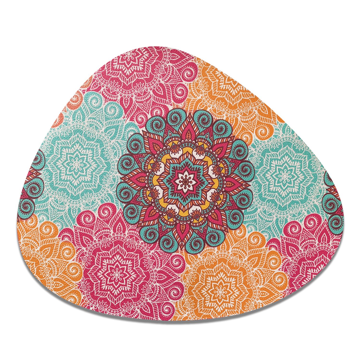 SET 6 INDIVIDUALES MANDALAS STONE - 1