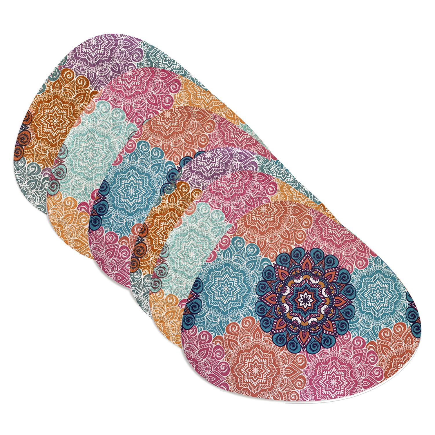 SET 6 INDIVIDUALES MANDALAS STONE - 2