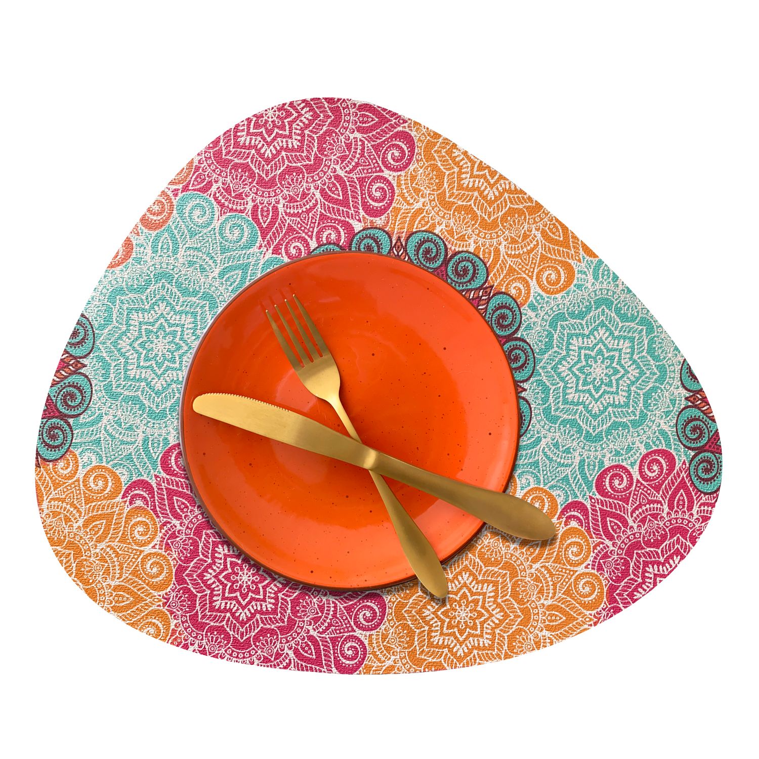 SET 6 INDIVIDUALES MANDALAS STONE - 3