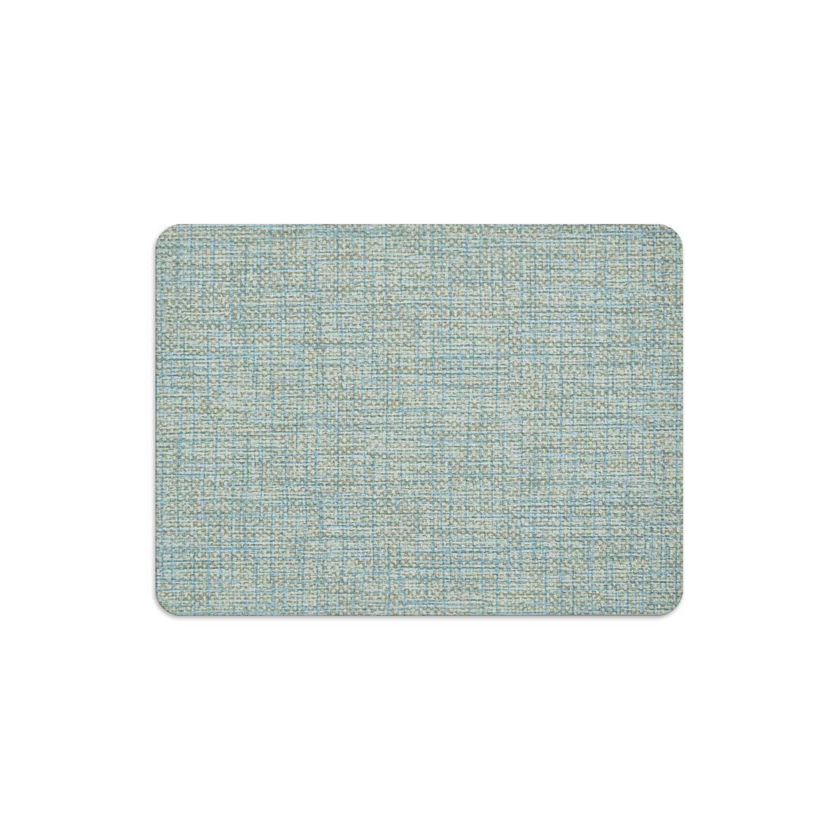 SET 6 INDIVIDUALES LUXE LIGTH BLUE RECTANGULAR - 1