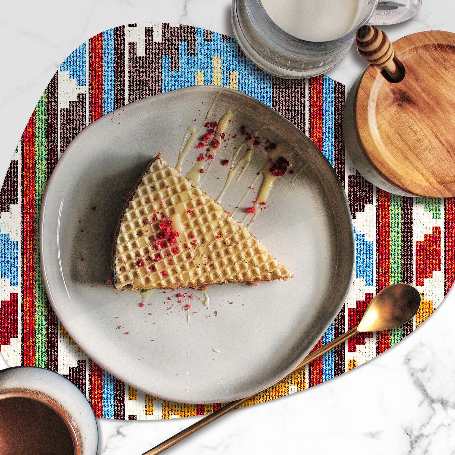 SET 6 INDIVIDUALES KILIM STONE - 3
