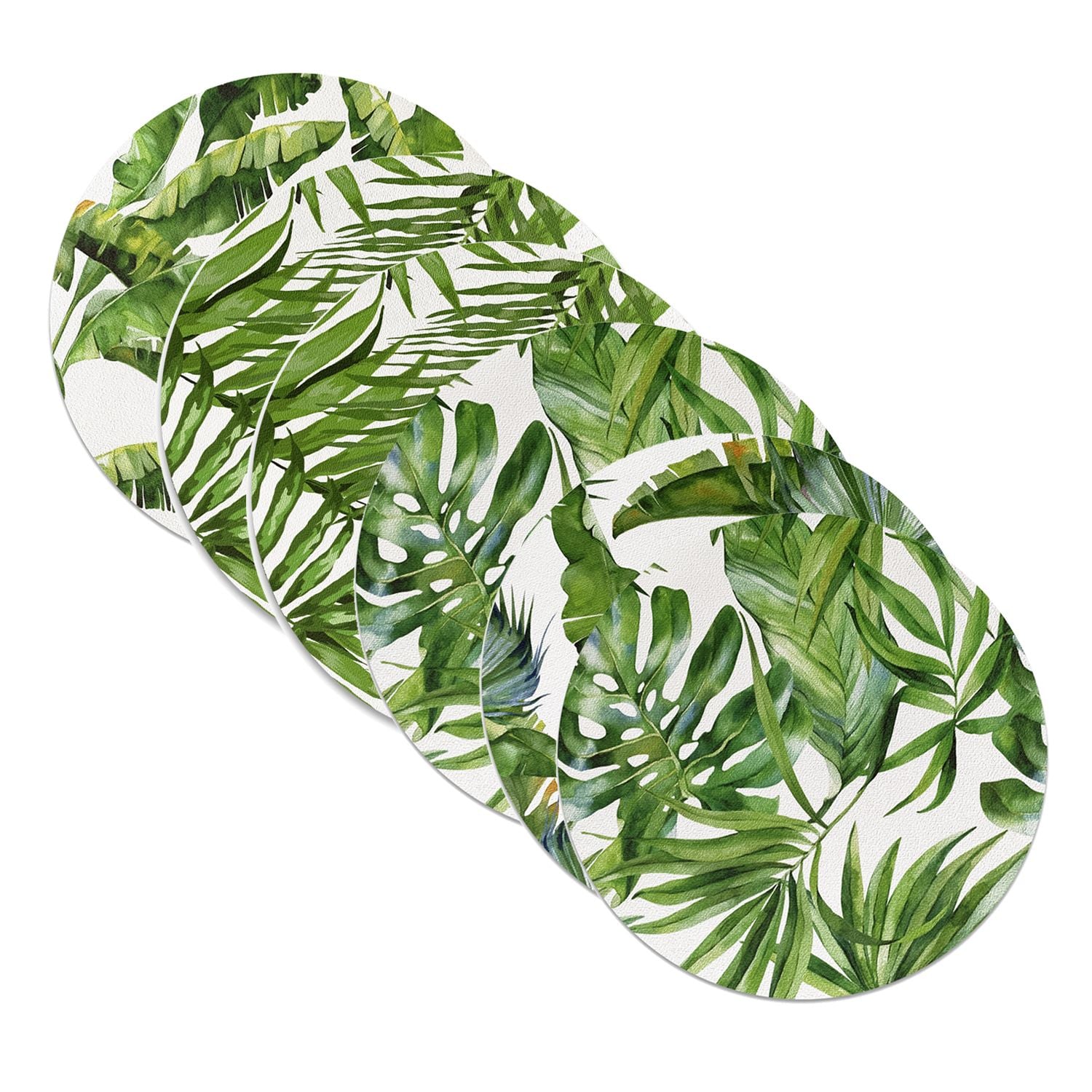 SET 6 INDIVIDUALES PLANTAS REDONDO - 2