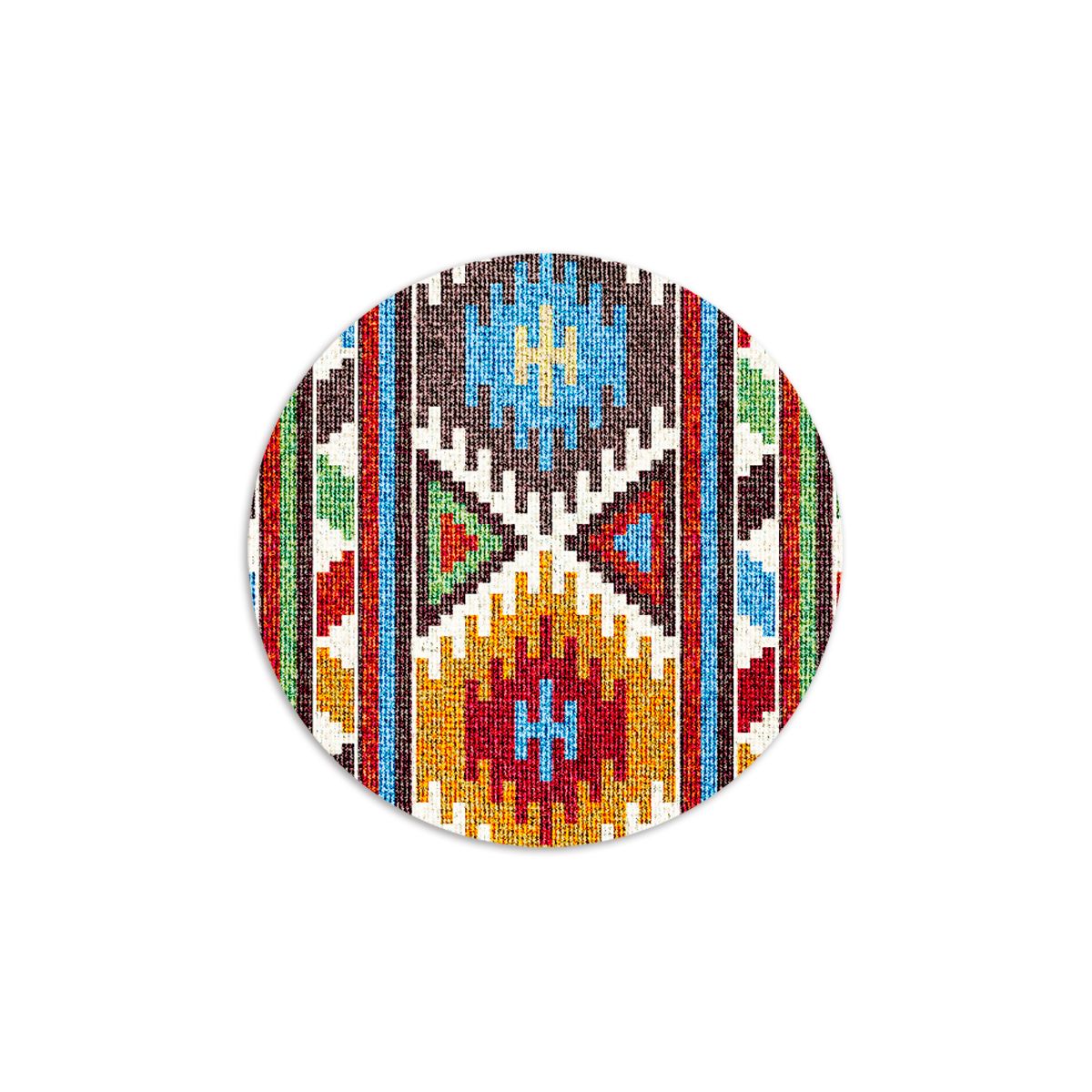 SET 6 INDIVIDUALES KILIM REDONDO - 1