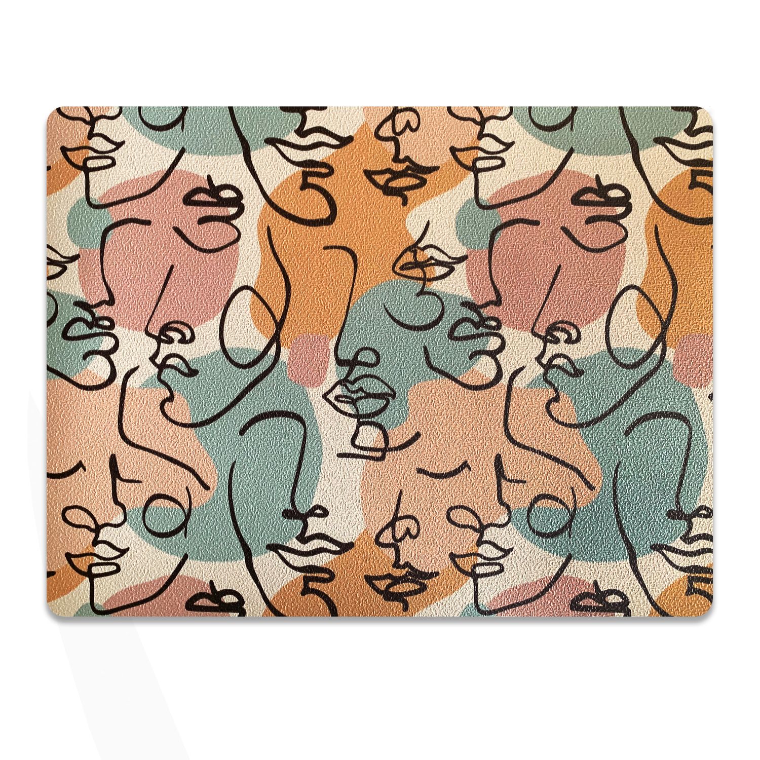 SET 4 INDIVIDUALES CARAS RECTANGULAR - 1