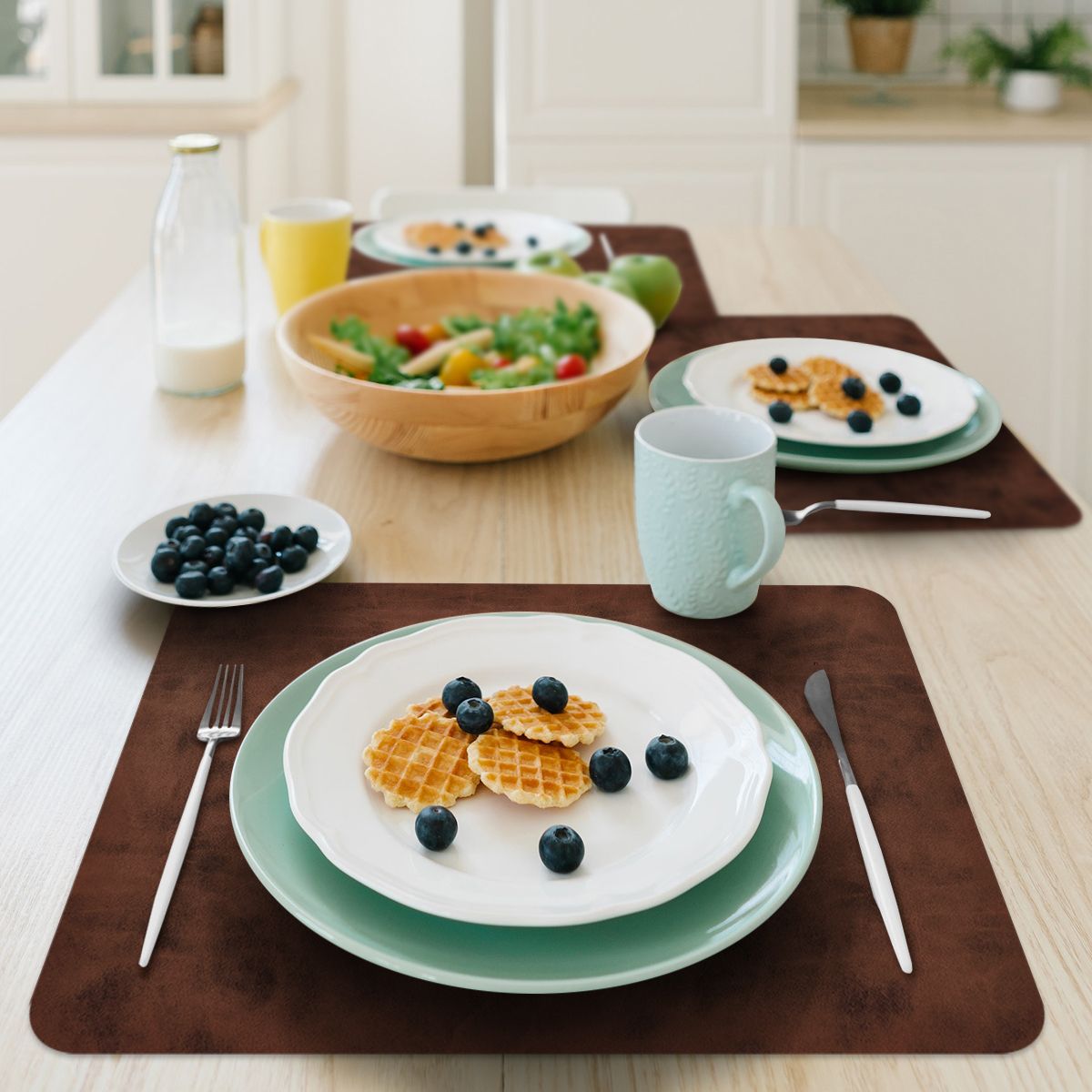 SET 6 INDIVIDUALES DARK BONDE RECTANGULAR - 2