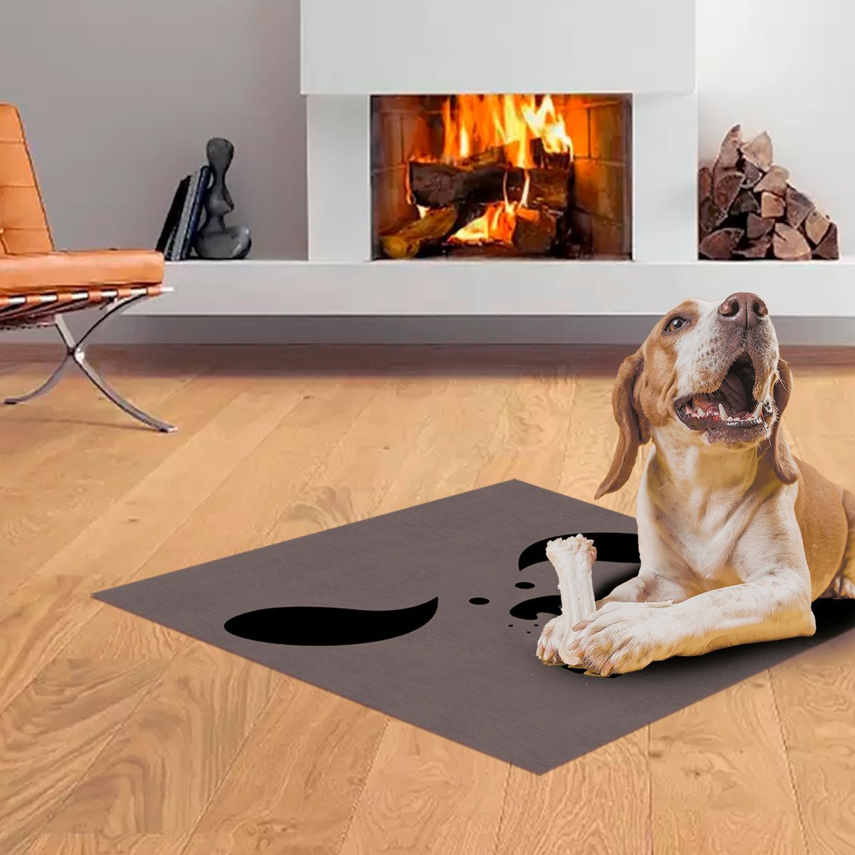 ALFOMBRA VINÍLICA PET OREJITAS ANTIDESLIZANTE 70X70 CM - 3