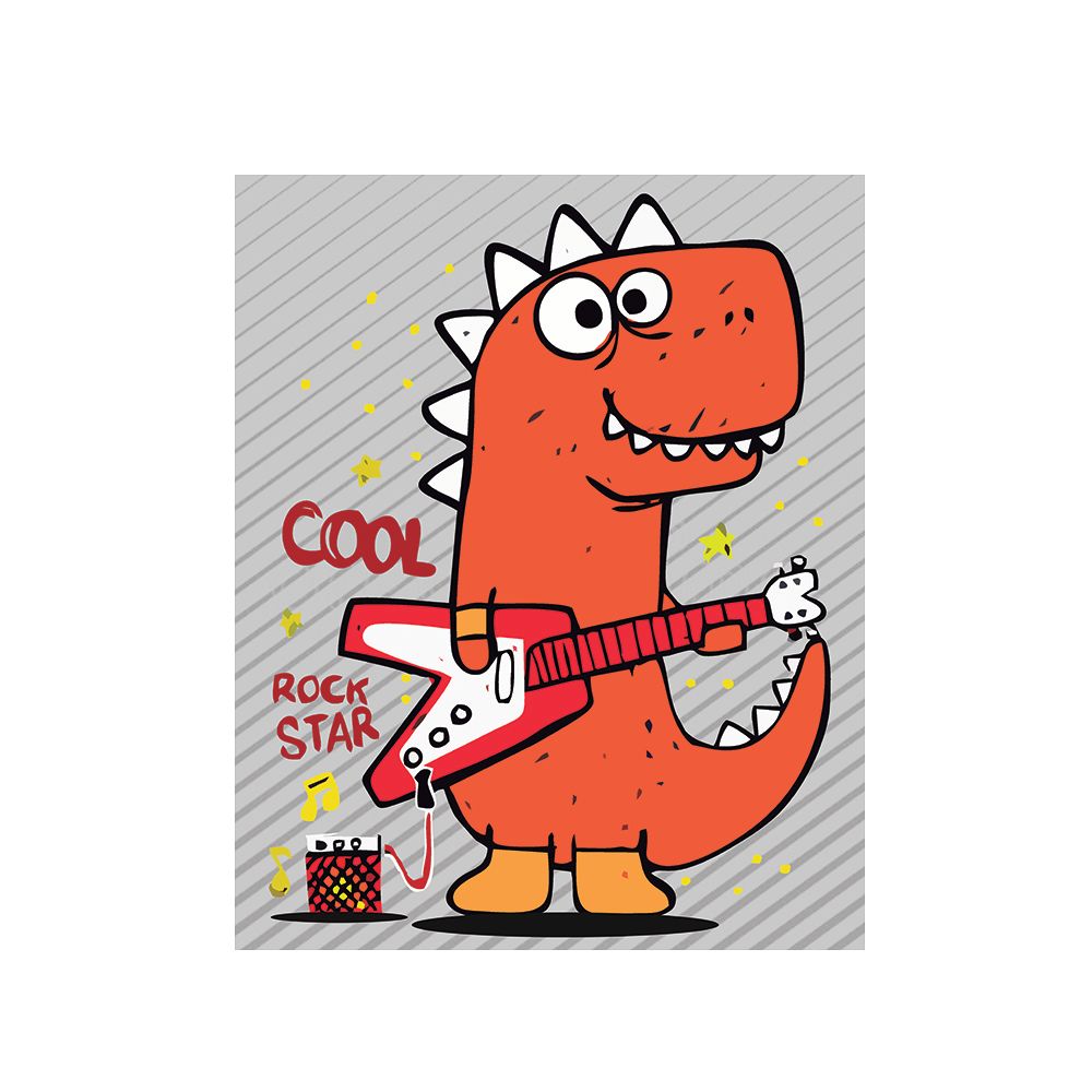 ALFOMBRA VINÍLICA INFANTIL DINO ROCK 140X180 CM - 1
