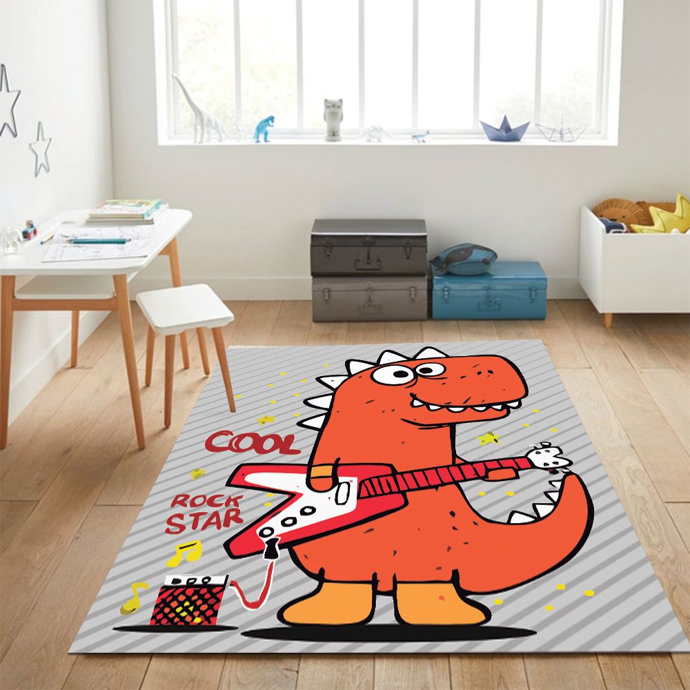 ALFOMBRA VINÍLICA INFANTIL DINO ROCK 140X180 CM - 2