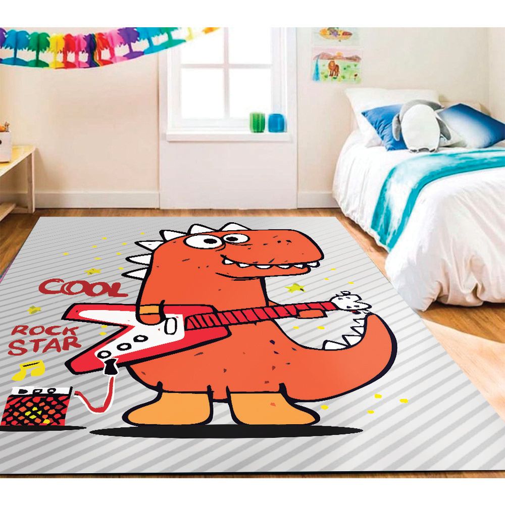 ALFOMBRA VINÍLICA INFANTIL DINO ROCK 140X180 CM - 4