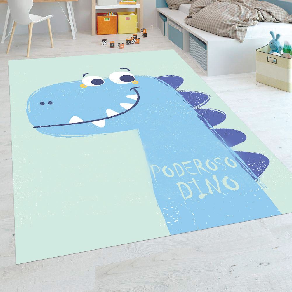 ALFOMBRA VINÍLICA INFANTIL PODEROSO DINO 140X160 CM - 4