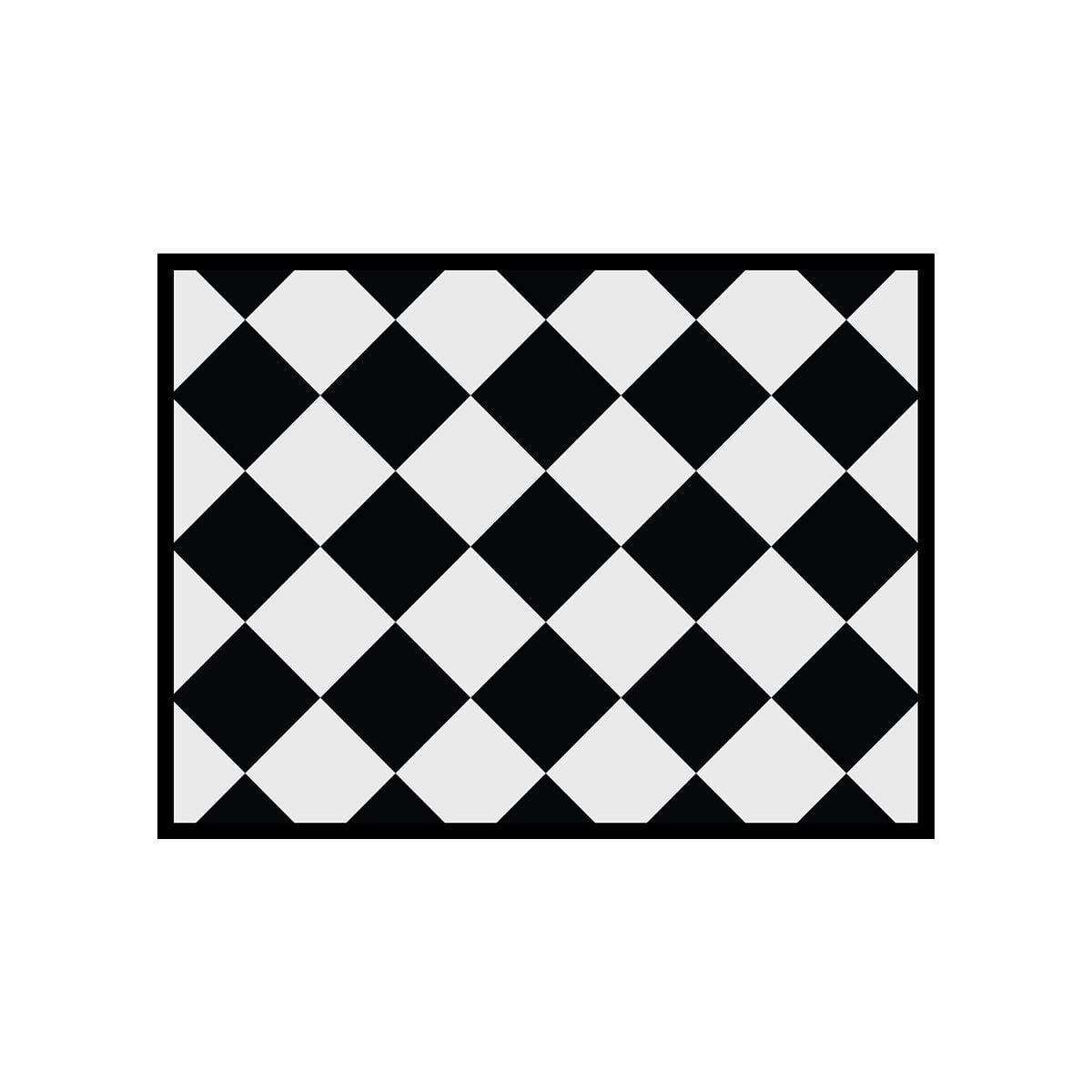 ALFOMBRA VINÍLICA LIVING ROMBO DAMA MEDIUM 140X220 CM - 1