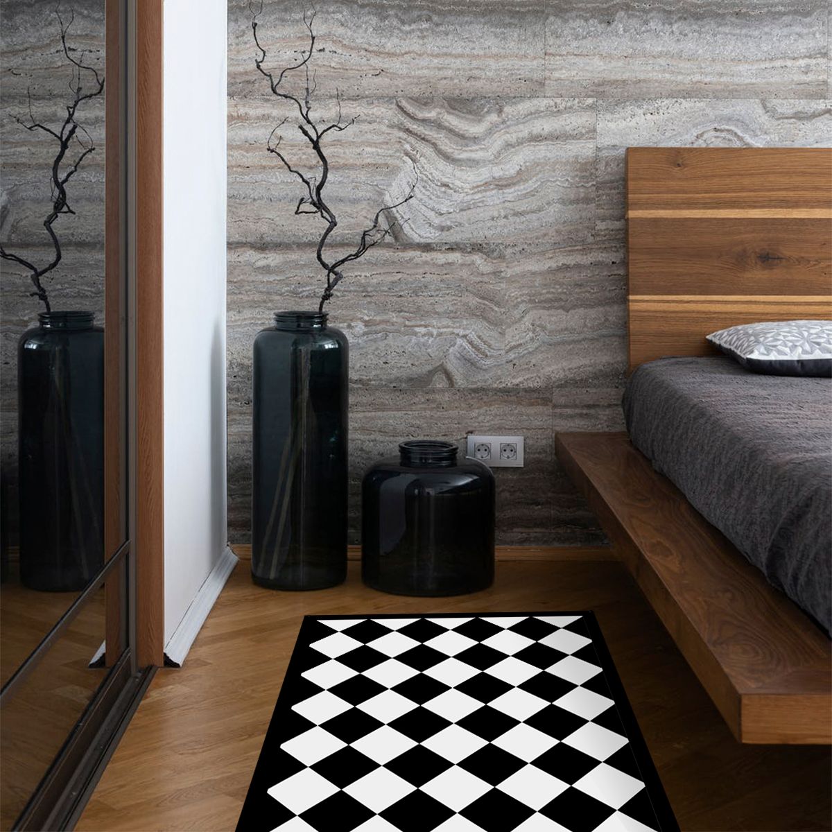 ALFOMBRA VINÍLICA LIVING ROMBO DAMA MEDIUM 140X220 CM - 5
