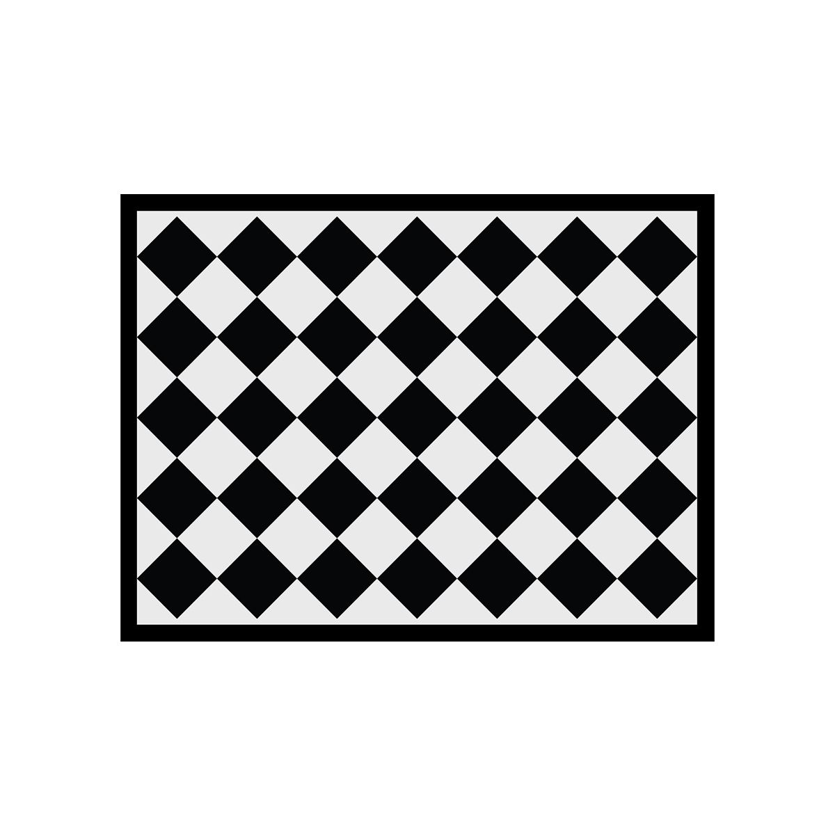 ALFOMBRA VINÍLICA ROMBO DAMA CLASSIC 140X160 CM - 1