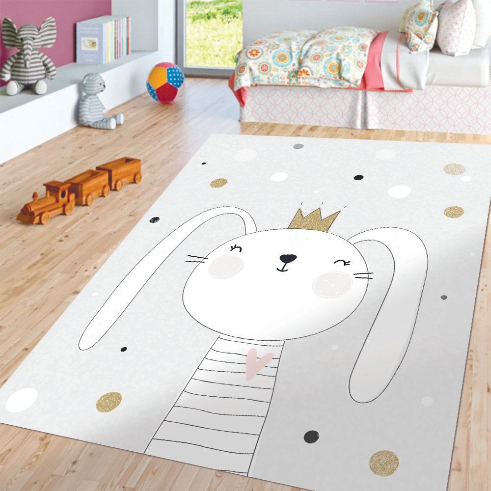 ALFOMBRA VINÍLICA INFANTIL TAN SOLO CONEJA 140X220 CM - 3