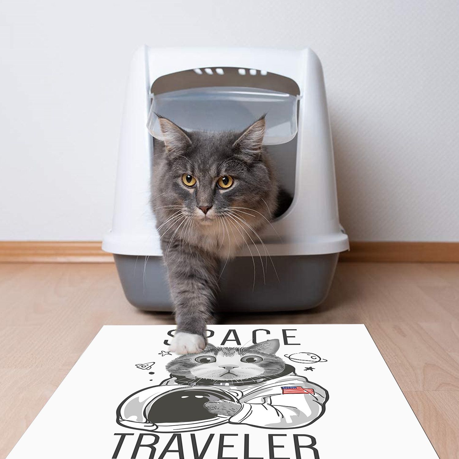 ALFOMBRA VINÍLICA PET SPACE TRAVELER 70X70 CM - 3