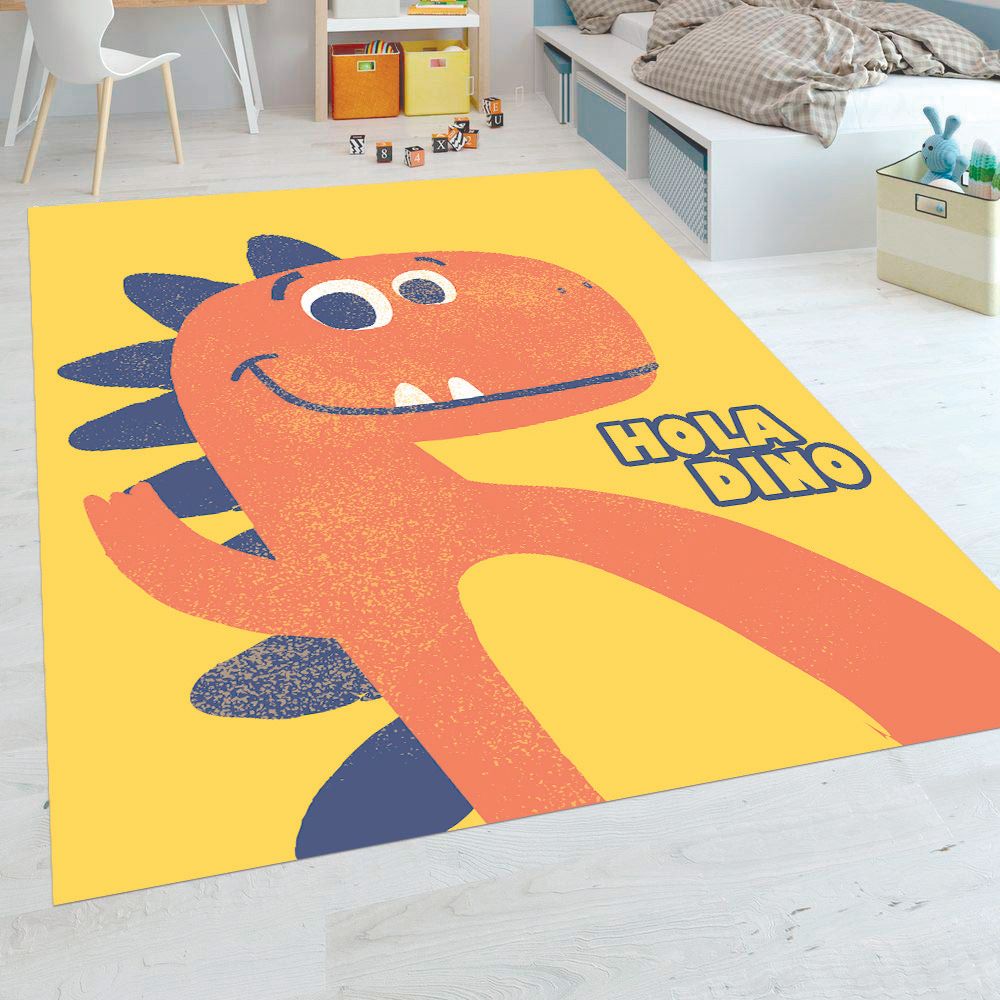 ALFOMBRA VINÍLICA INFANTIL HOLA DINO 140X180 CM - 4