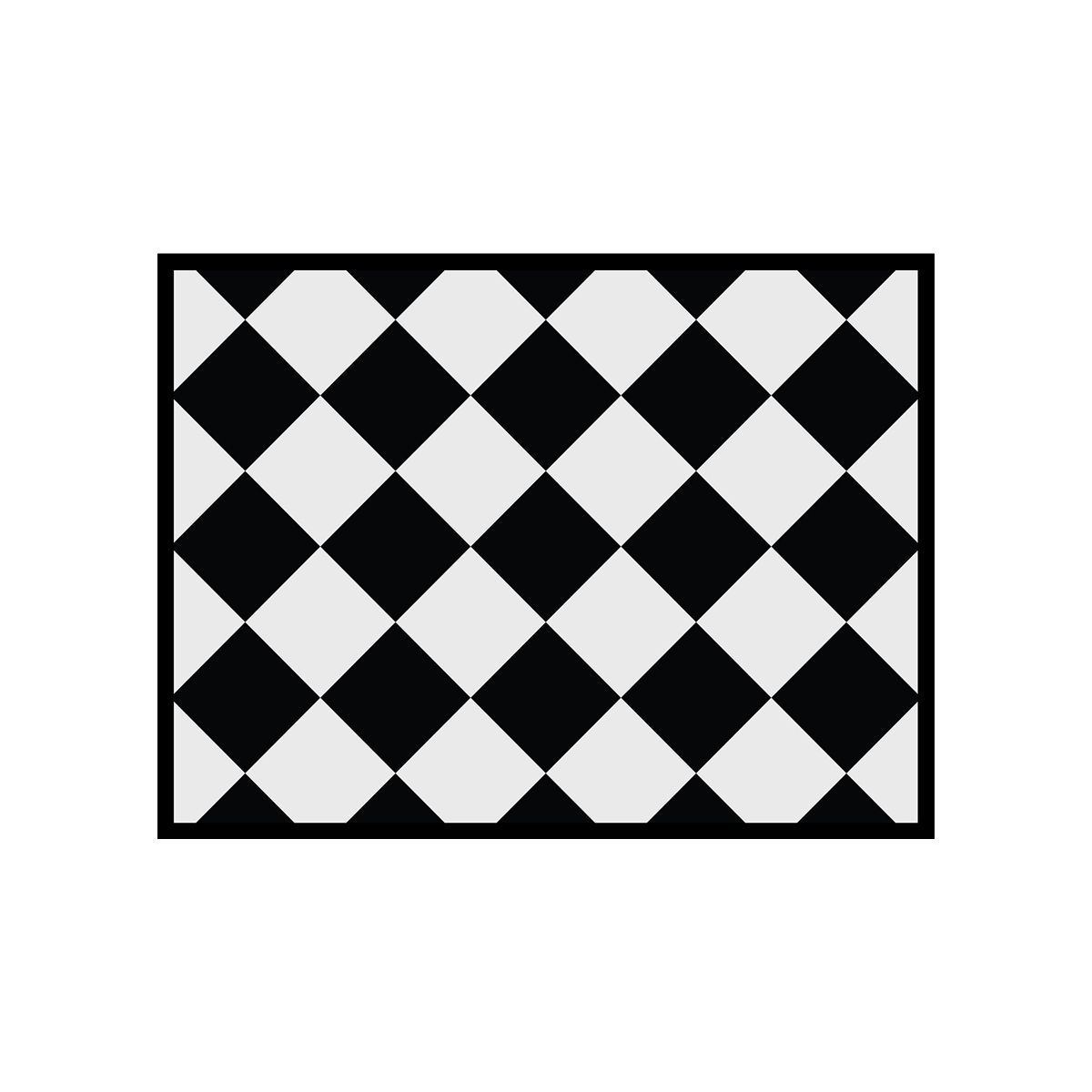 ALFOMBRA VINÍLICA LIVING ROMBO DAMA MEDIUM 140X180 CM - 1