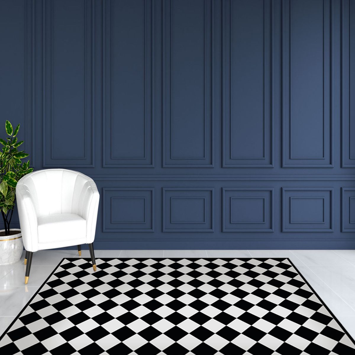 ALFOMBRA VINÍLICA LIVING ROMBO DAMA MEDIUM 140X180 CM - 8