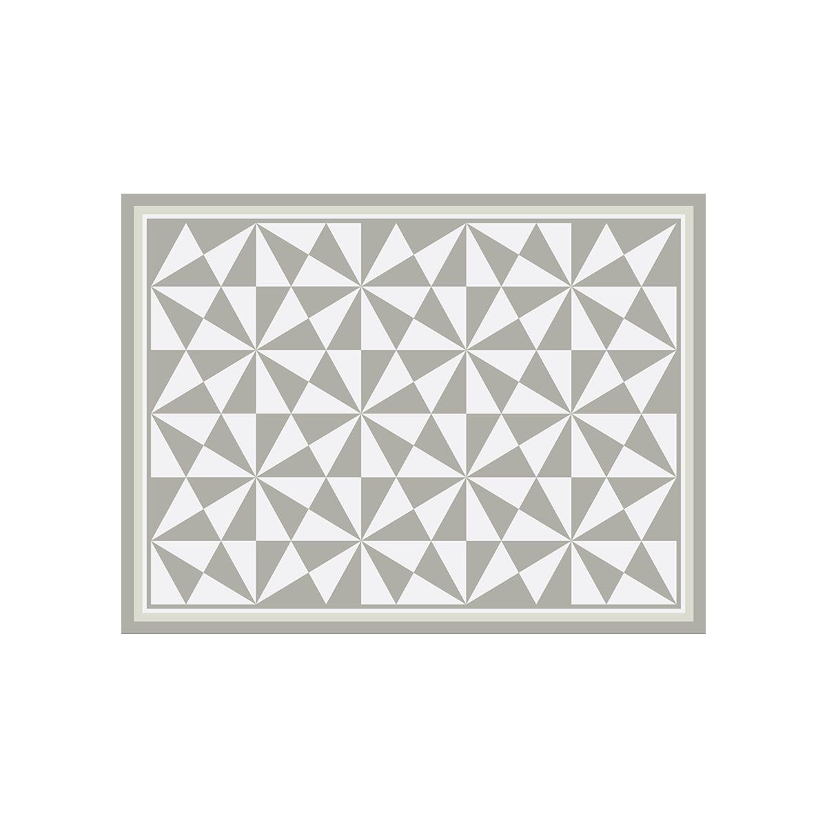 ALFOMBRA VINÍLICA LIVING PIRÁMIDE GREY MIST 70X100 CM - 1