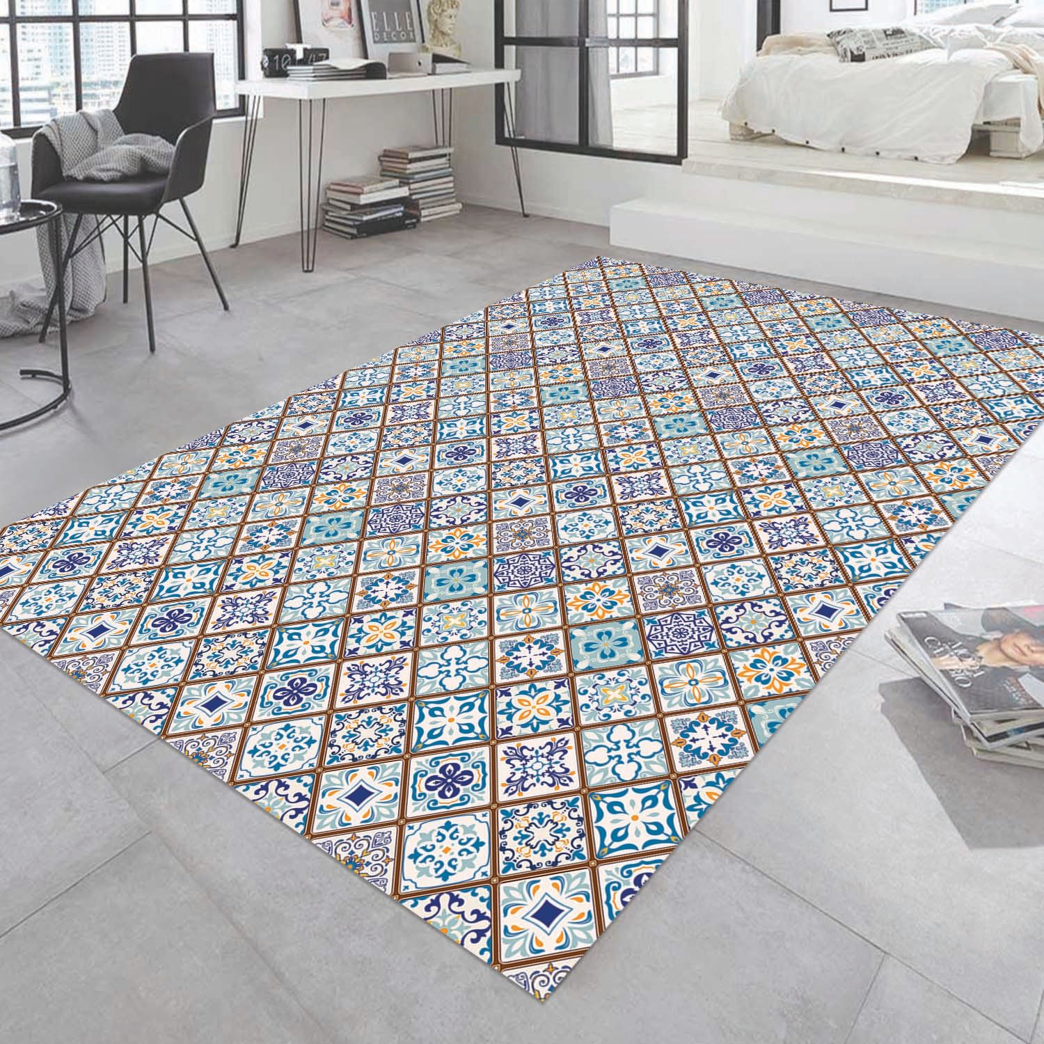 ALFOMBRA VINÍLICA BALDOSA SANTA LUCÍA 50X70 CM - 10