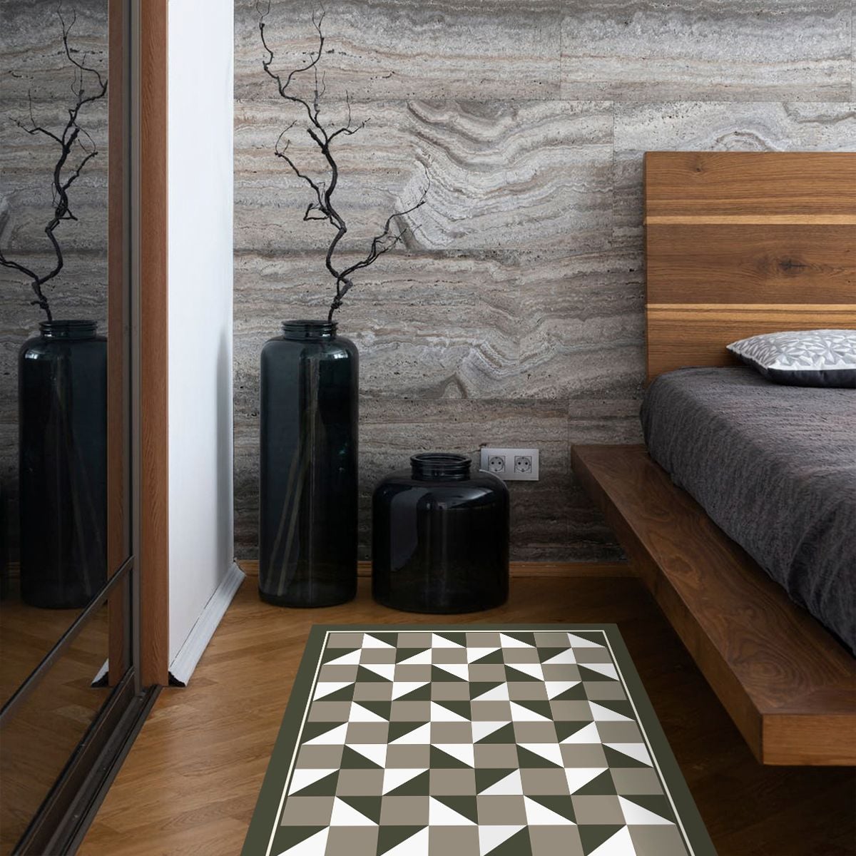 ALFOMBRA VINÍLICA LIVING TABLERO TITANIUM 140X220 CM - 4