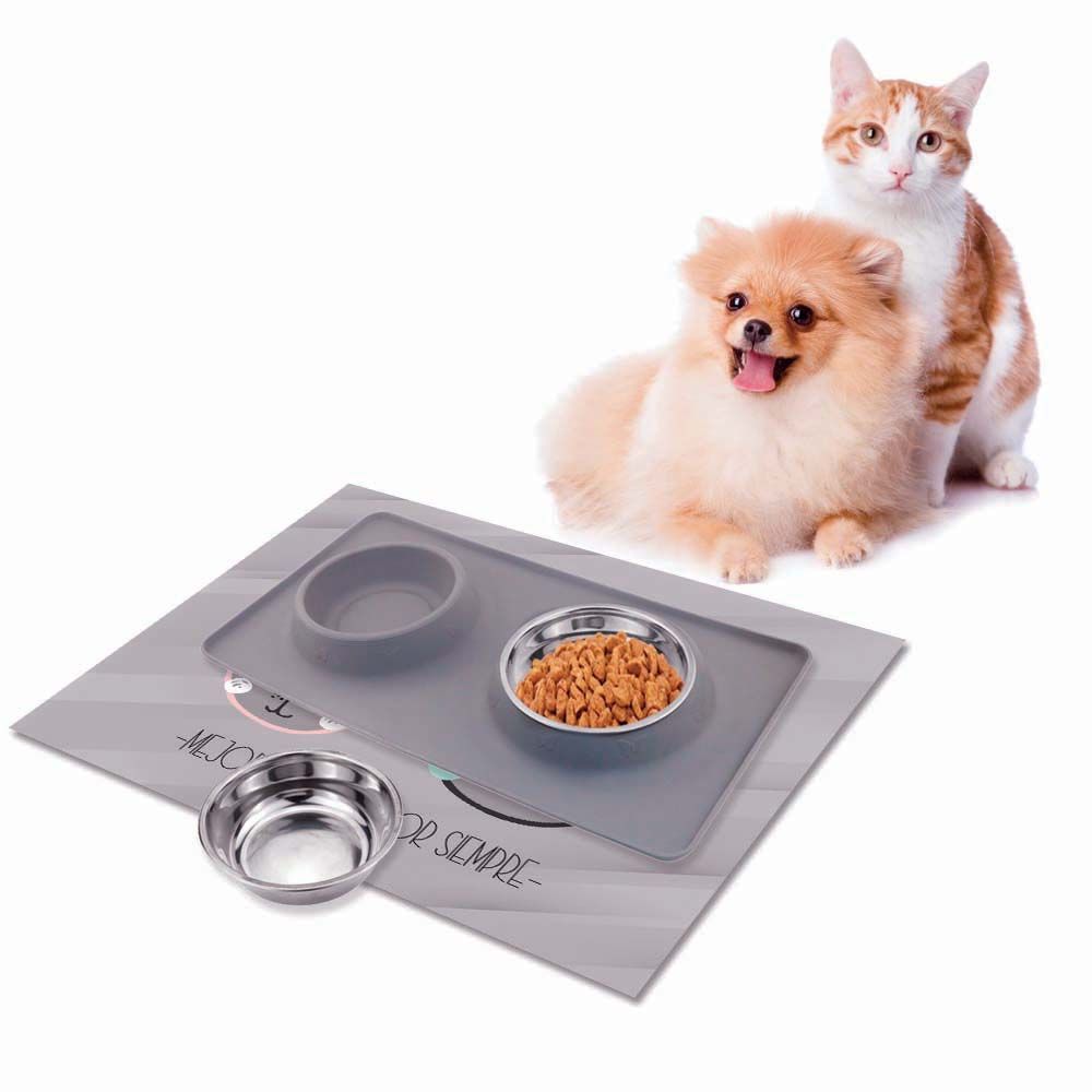 ALFOMBRA VINÍLICA PET GATITOS ANTIDESLIZANTE 70X70 CM - 3