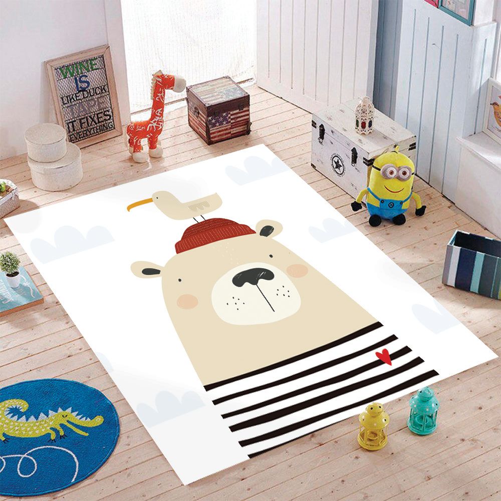 ALFOMBRA VINÍLICA INFANTIL OSO MARINERO 140X180 CM - 2