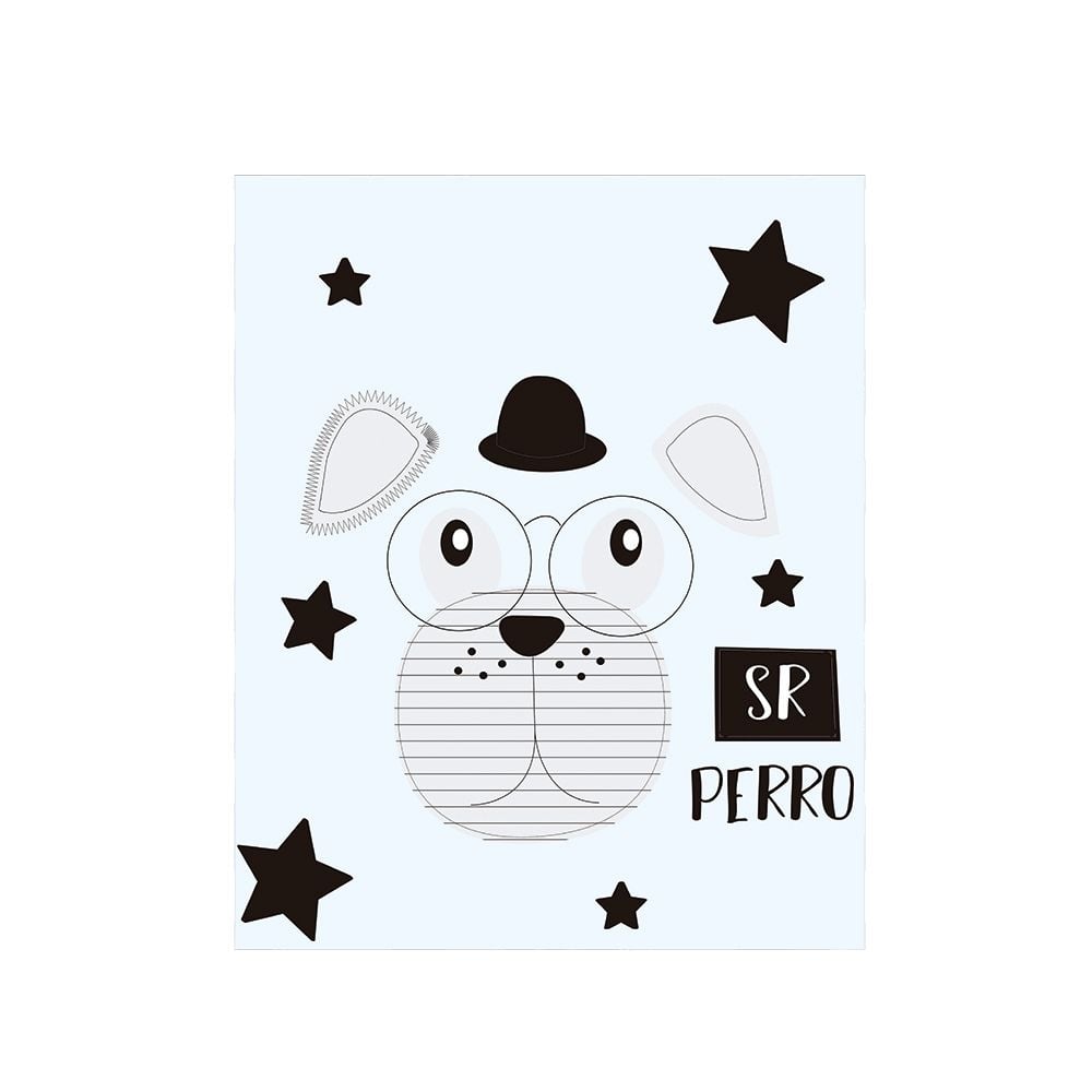 ALFOMBRA VINÍLICA INFANTIL SEÑOR PERRO 140X180 CM - 1