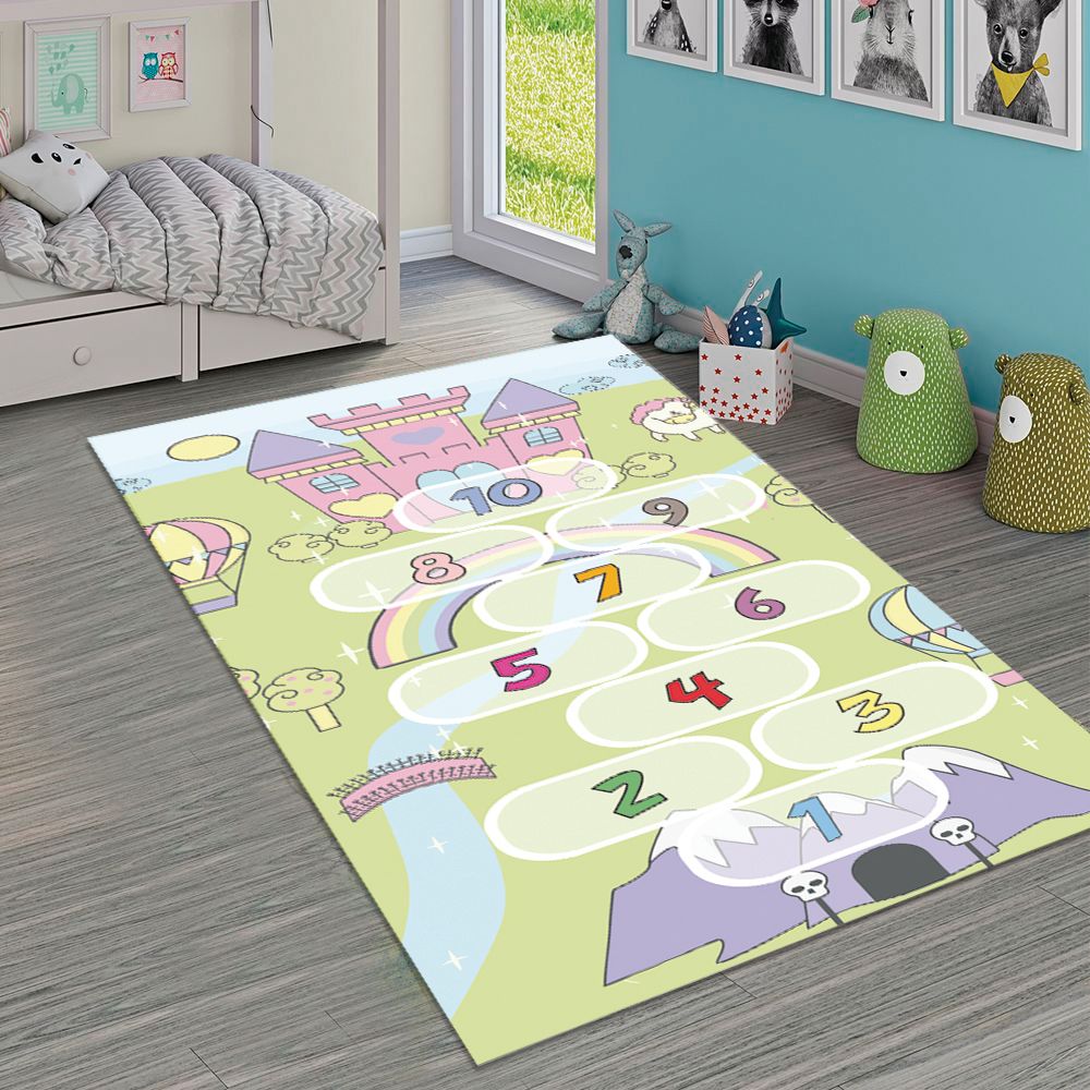 ALFOMBRA VINÍLICA INFANTIL LUCHE CASTILLO 140X160 CM - 2