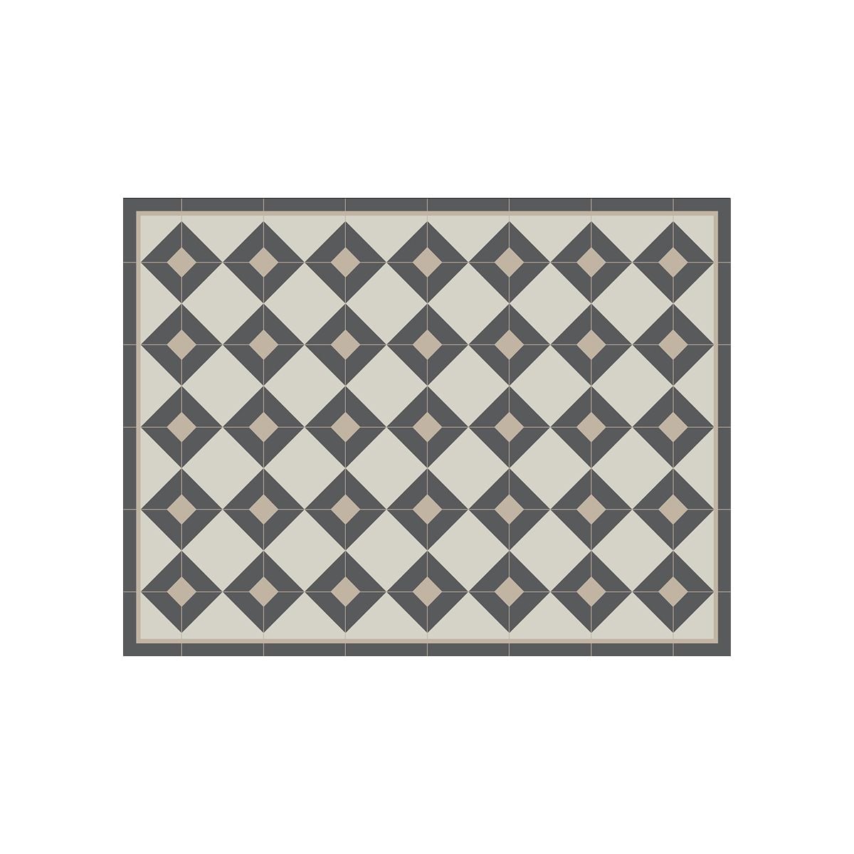 ALFOMBRA VINÍLICA  ROMBO DAMA VINTAGE 140X180 CM - 1