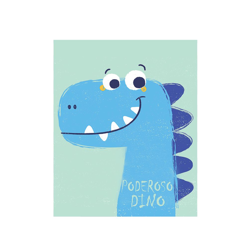 ALFOMBRA VINÍLICA INFANTIL PODEROSO DINO 140X180 CM - 1