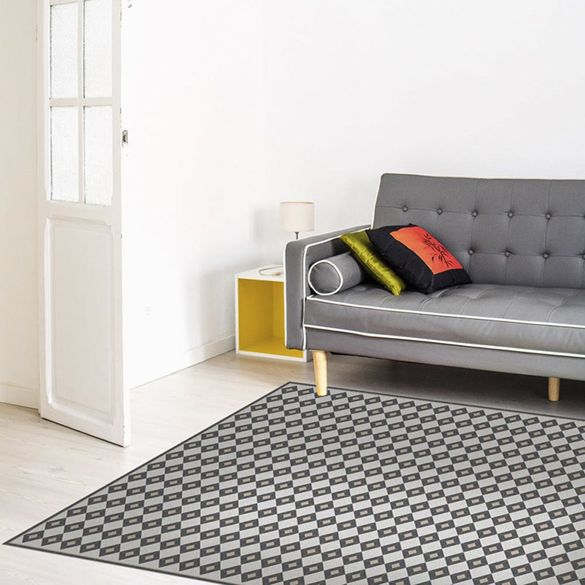 ALFOMBRA VINÍLICA LIVING ROMBO DAMA VINTAGE 70X140 CM - 2